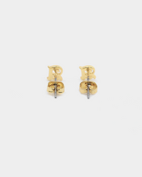 Raising Hell Women's Gothic Alphabet Stud Earrings Gold