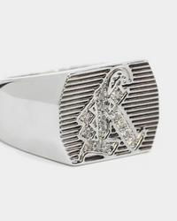 Last Kings Supremacy Ring Iced Silver