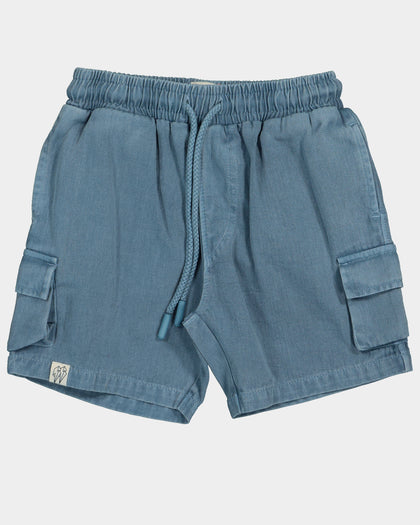 EN ES Kid's Mini Atlanta Shorts Cornflower Blue