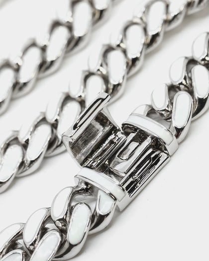 EN ES Glowed Up Miami Bracelet Silver/Green