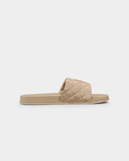 Saint Morta Annex Quilted Slides Stone