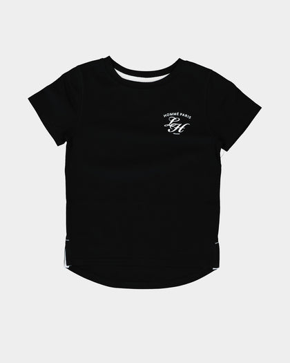 Lil Hommé Kids' Revolution Droptail Short Sleeve T-Shirt Black