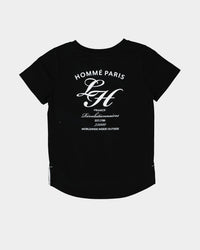 Lil Hommé Kids' Revolution Droptail Short Sleeve T-Shirt Black