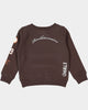 Lil Homme Kids' Worldwide Crewneck Dark Brown