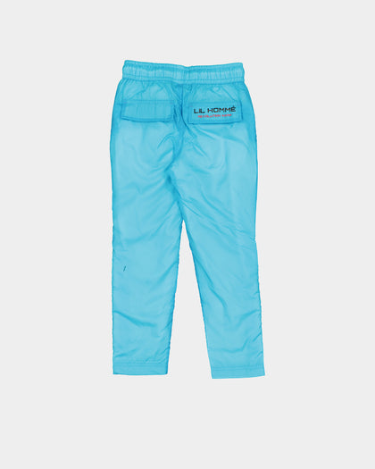 Lil Homme Kids' LH RW Snap Track Pants Baby Blue