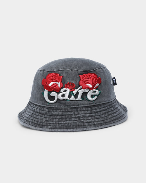 Carre Volle Rose Bucket Hat Washed Black
