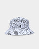 Saint Morta Paisley Skulls Bucket Hat White/Black
