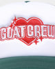 Goat Crew Heart Trucker Snapback White/Bottle