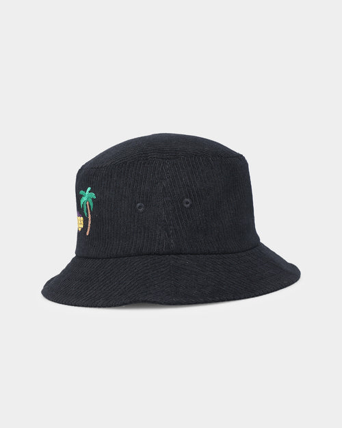 Goat Crew Los Angeles Cord Bucket Hat Black