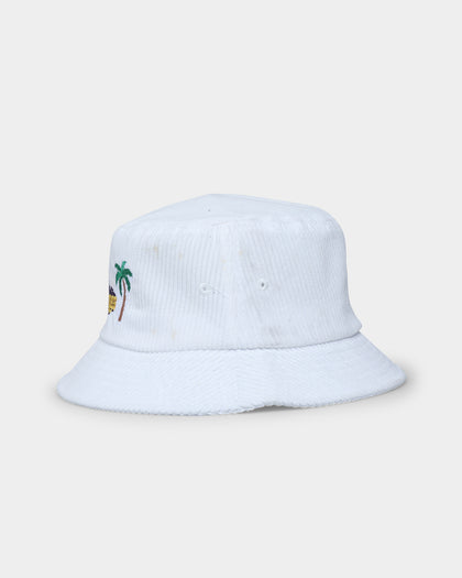 Goat Crew Los Angeles Cord Bucket Hat White
