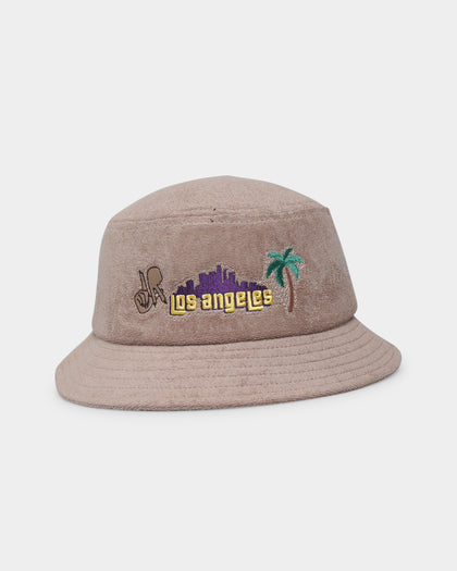 Goat Crew Los Angeles Towel Bucket Hat Tan