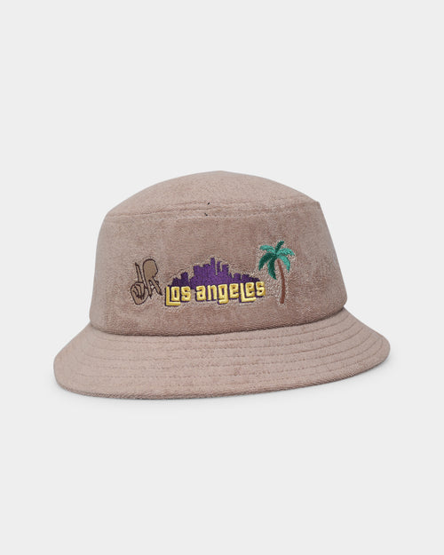 Goat Crew Los Angeles Towel Bucket Hat Tan