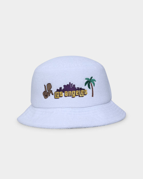 Goat Crew Los Angeles Towel Bucket Hat White