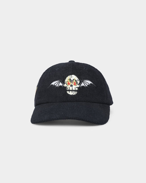 Goat Crew Skull Wing Cord Dad Strapback Black