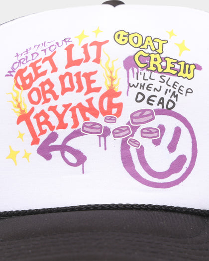 Goat Crew Get Lit Trucker Snapback White/Black