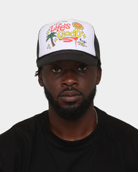 Goat Crew Life's Good Trucker Snapback White/Black