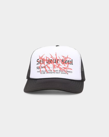 Rats Get Fat Sell Your Soul Trucker Snapback White/Black