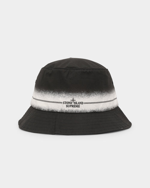 Supreme X Stone Island Crusher Bucket Hat Black