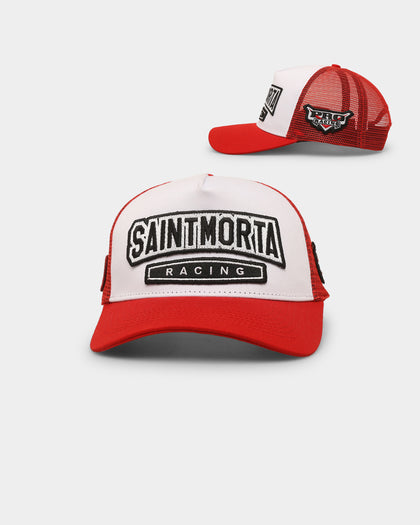 Saint Morta Pro Racing Trucker Cap Snapback Red/White