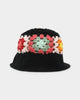 Loiter Crochet Bucket Hat Black/Multi-Coloured