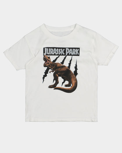 Shortie Kids' Jurassic Park T-Rex T-Shirt White