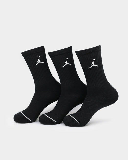 Jordan Jumpman Dri-Fit Crew Socks 3 Pack Black