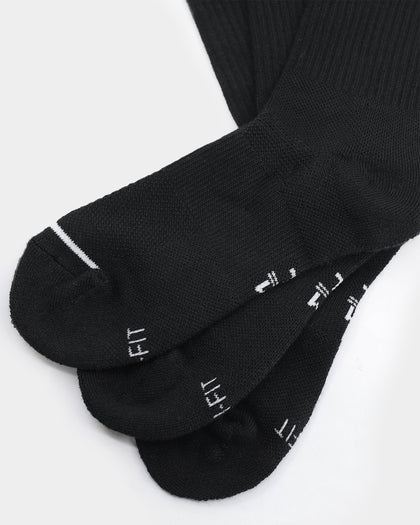 Jordan Jumpman Dri-Fit Crew Socks 3 Pack Black
