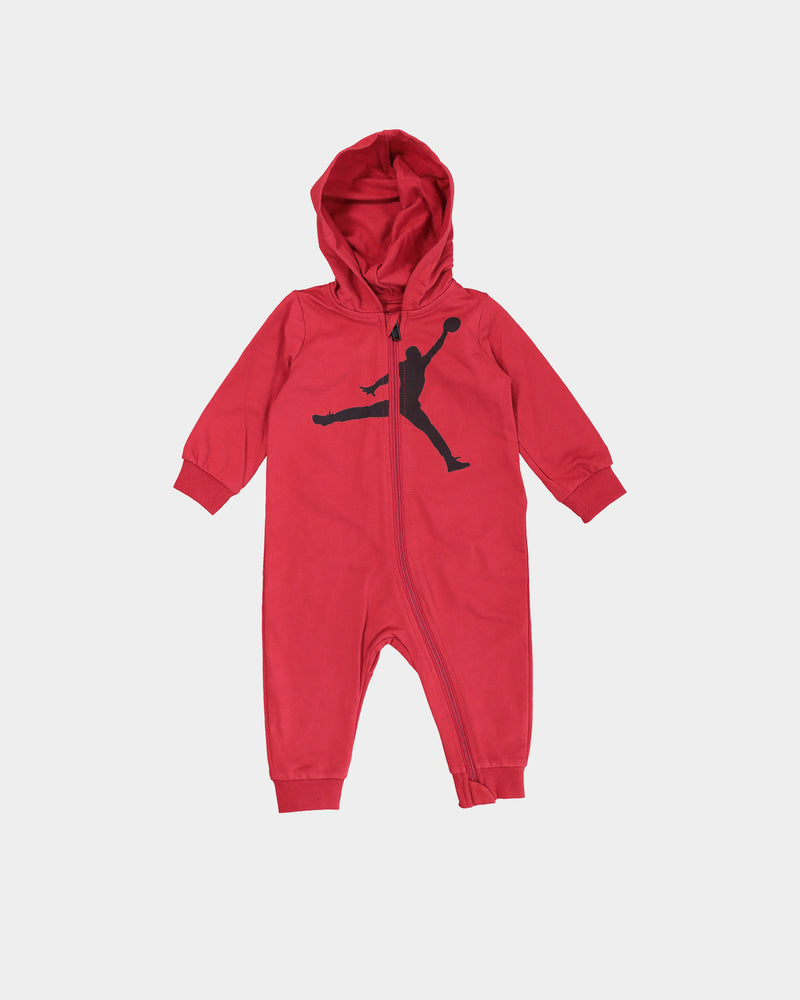 Jordan Infant Jumpman HBR Hooded Onesie Gym Red