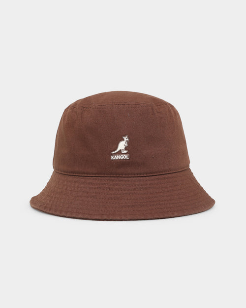 Kangol Washed Bucket Hat Brown