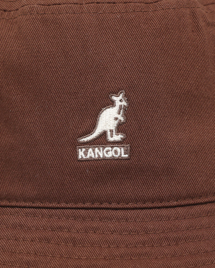 Kangol Washed Bucket Hat Brown