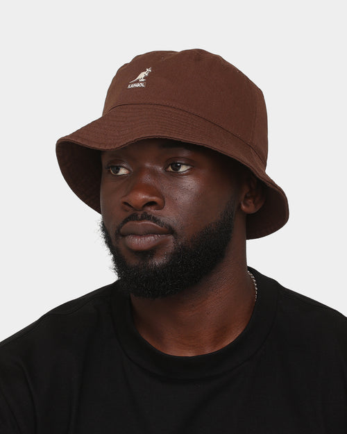 Kangol Washed Bucket Hat Brown