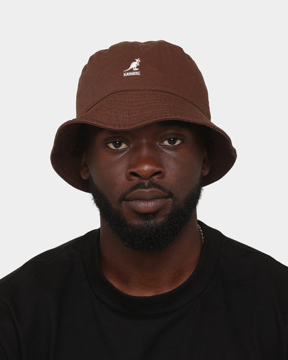 Kangol Washed Bucket Hat Brown