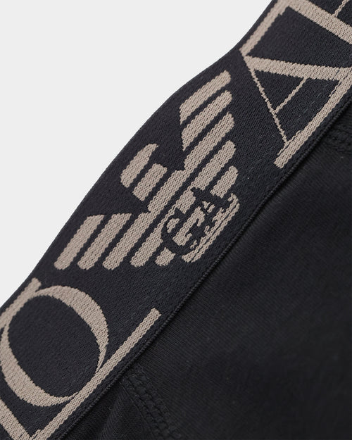 Emporio Armani Cotton Trunks Black