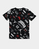 Jordan Kids' Level Up All Over Print Graphic T-Shirt Black