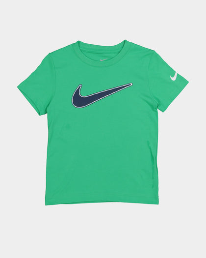Nike Kids' Ribbon Swoosh T-Shirt Green Shock