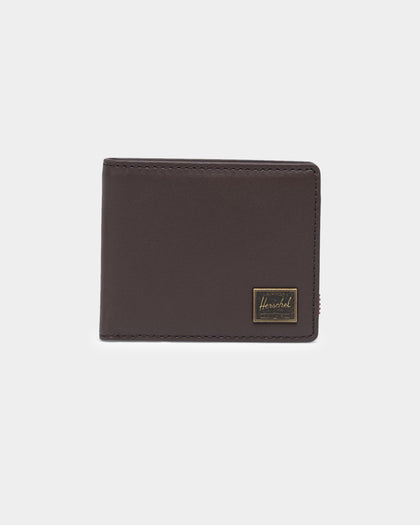 Herschel Bag Co Hank Leather RFID Wallet Brown