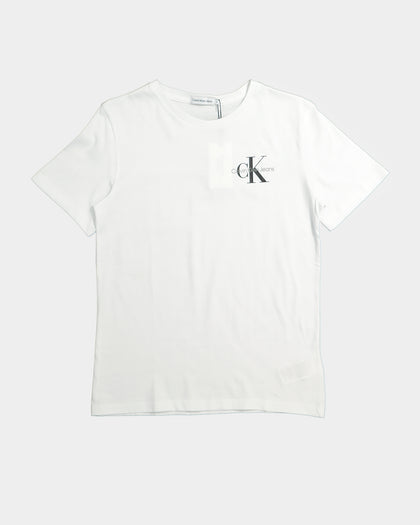 Calvin Klein Kids' Chest Monogram T-Shirt Bright White