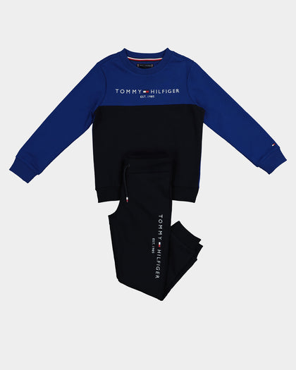 Tommy Hilfiger Kids' Essential Colourblock Set Desert Sky