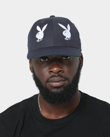 HUF X Playboy Rhinestone 6 Panel Snapback Navy