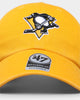 47 Brand Pittsburgh Penguins Clean Up Strapback Gold