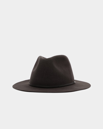 Brixton Wesley Packable Fedora Washed Black