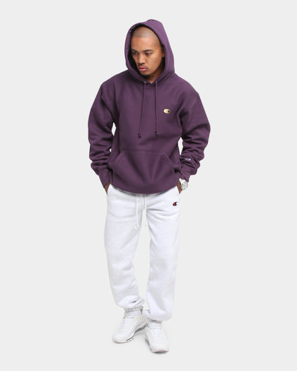 Champion Rev Weave Hoodie Purple