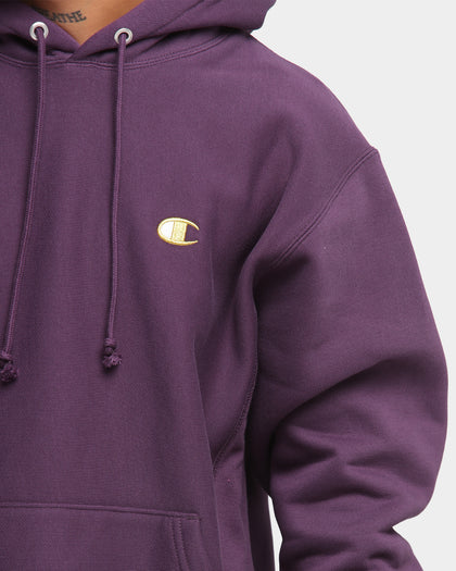 Champion Rev Weave Hoodie Purple