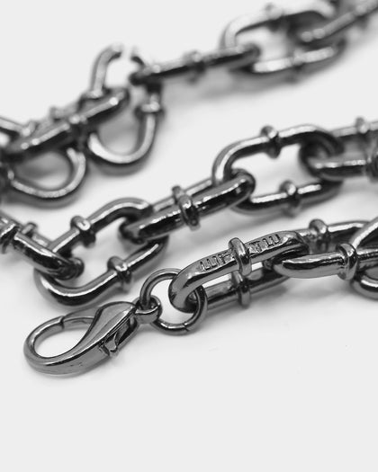 Wild for the Weekend Playing with Fire Chain Bracelet Gunmetal