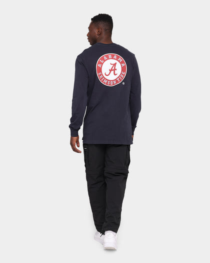 NATIONAL COLLEGIATE ATHLETIC ASSC Alabama Crimson Tide Team Crest Jeaner Long Sleeve T-Shirt Vintage Black