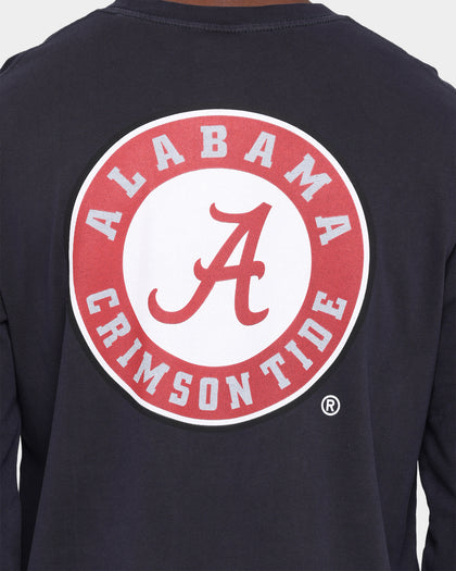 NATIONAL COLLEGIATE ATHLETIC ASSC Alabama Crimson Tide Team Crest Jeaner Long Sleeve T-Shirt Vintage Black