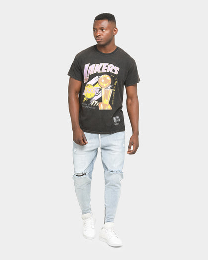 Mitchell & Ness Los Angeles Lakers 17 Times Champ T-Shirt Faded Black