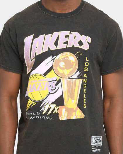 Mitchell & Ness Los Angeles Lakers 17 Times Champ T-Shirt Faded Black