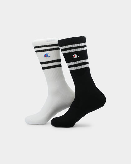 Men's Champion Branded Crew Sock 2 PK Multi-Coloured