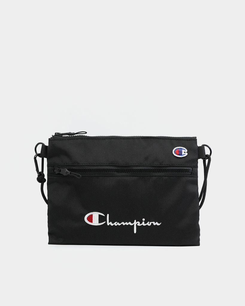 CHAMPION SCRIPT SHOULDER BAG BLACK Culture Kings